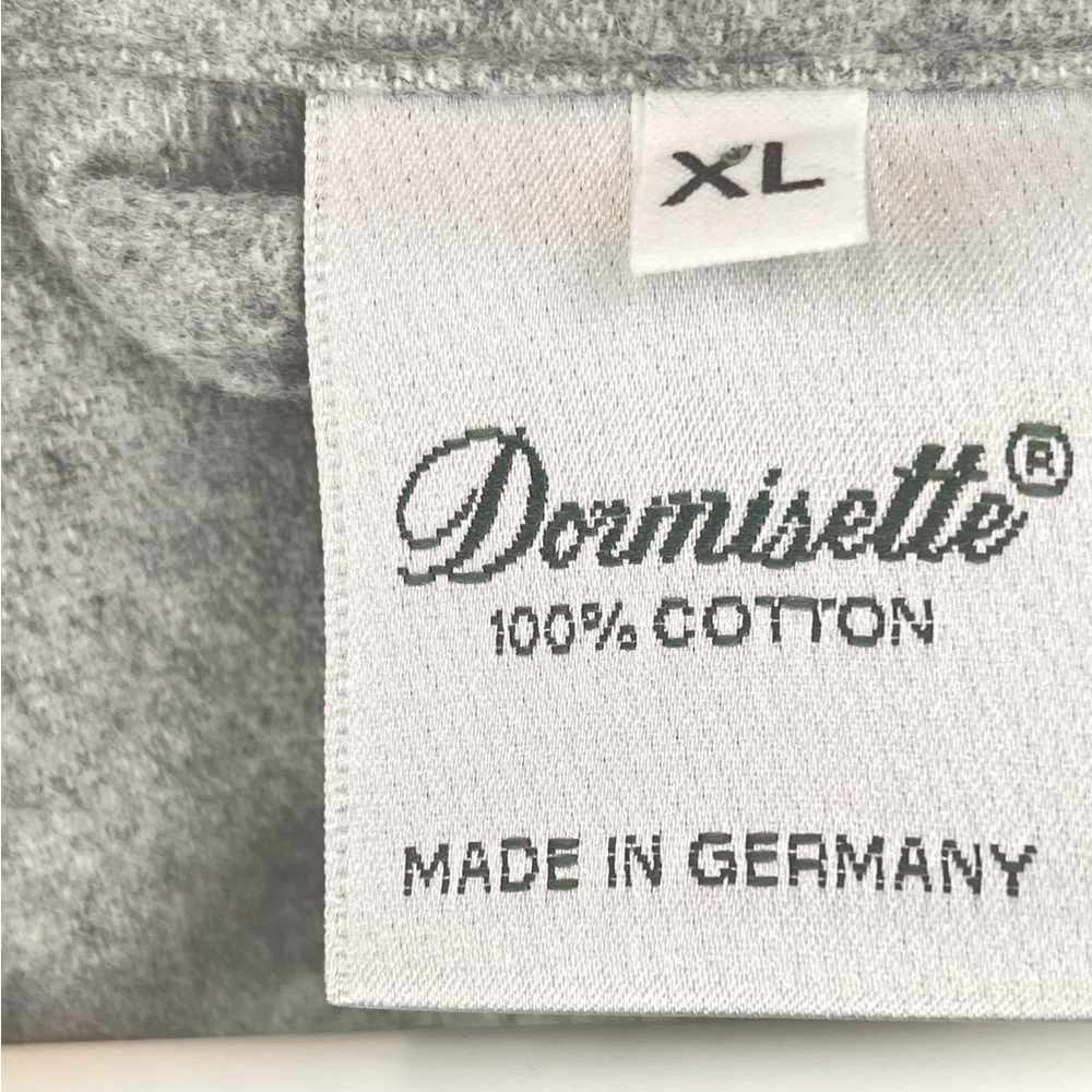 Dormisette Luxury German Heather Grey 2 Piece PJ Set Sleepwear Pajamas Soft XL - Picture 11 of 12